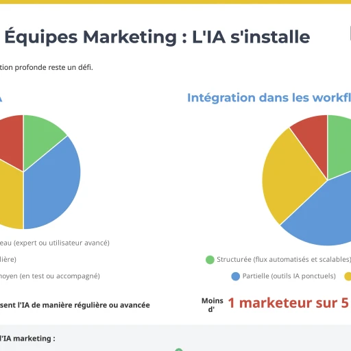 Statistique : Degré de maturité IA des équipes marketing
